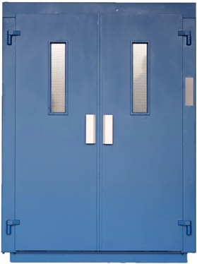 Puerta de ascensor abatible 2 hojas