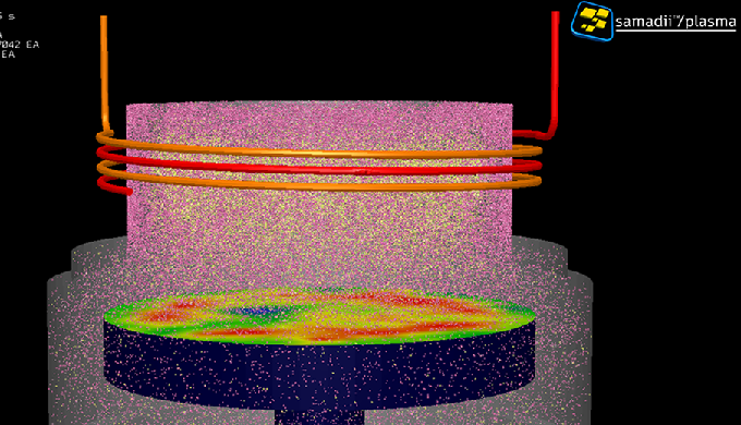 In samadii/plasma it's possible to analyze the plasma process through ion and electron particles wit...