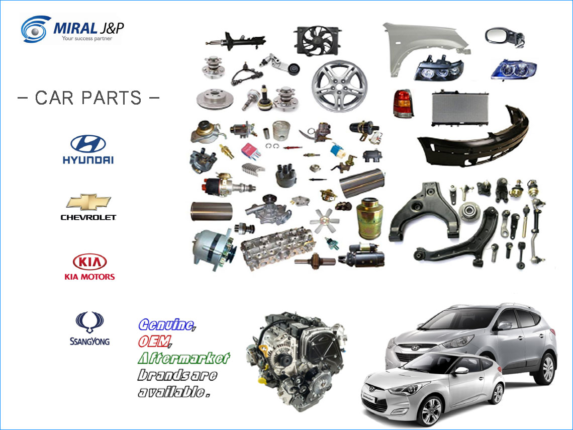 Parts for passenger cars made by Renault-Samsung Motors SM3, SM5, SM7, QM3, QM5