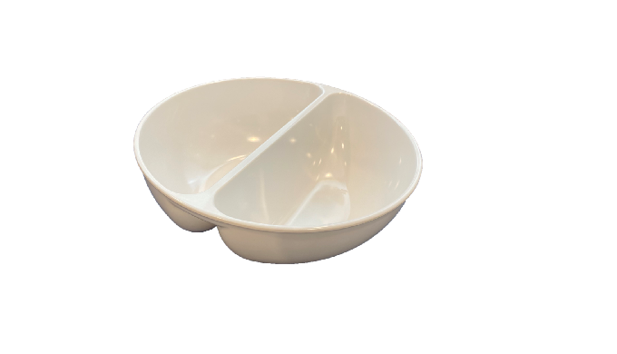 Partition bowl, Divided bowl, Anti-Soggy Cereal Bowl