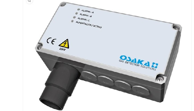 Detector de Gas H2 (Hidrógeno). 3 Relés. Rango temperatura: -40..+50ºC. Rango humedad: 0..95% HR (Si...
