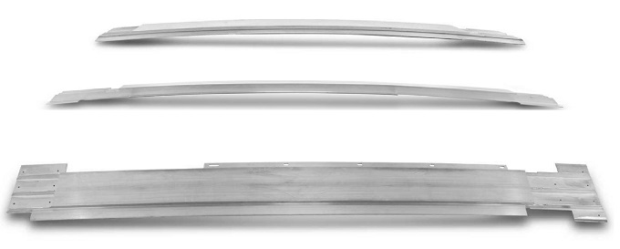 curvado de los perfiles estructurales de aluminio mediante prensa o curvadora de 3 rodillos.