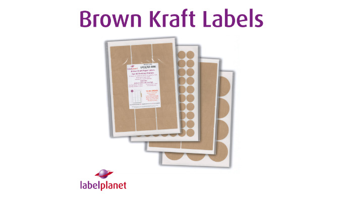 Kraft Labels For Inkjet and Laser Printing