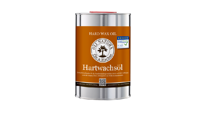 Oil-Wax combination for the basic treatment of wood furniture, wooden stairs and wooden floors indoo...