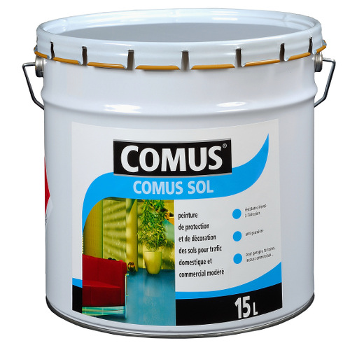 Peinture alkyde uréthane pour la décoration des sols soumis à un trafic domestique et commercial mod...
