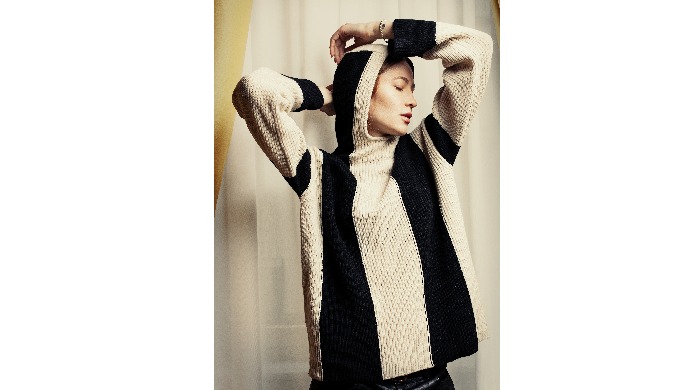 Aida Barni womenswear knitwear total look made in cashmere and natural yarns