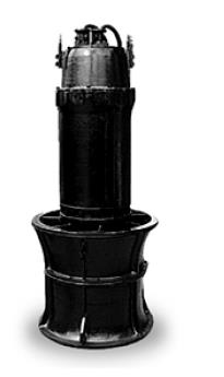 Characteristics. -Variable applicability by low lift, mass low design. -Accurately designed impeller...