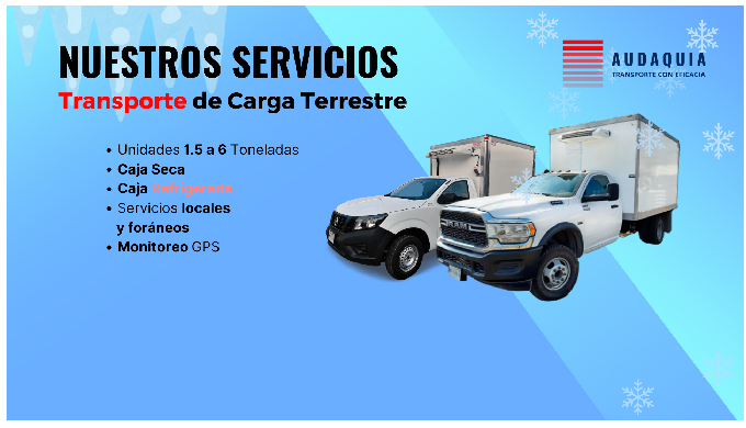 Ofrecemos servicios de Transporte de Carga Terrestre Refrigerada, contamos con unidades acondicionad...