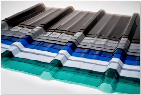 < Polycarbonate Corrugated Roofing Sheet > Corrugated roofing sheet, once applied, provides a ...