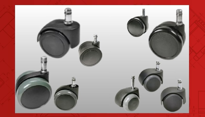 ROULETTES D’AMEUBLEMENT A TIGE CLIPS