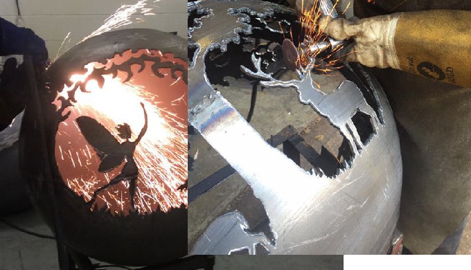 Create firefit, sculpture, water features, and fabrication according to your own design.