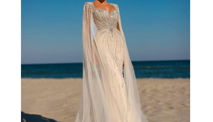Stunning Sexy Deep V Neck Dusty Pink Mermaid Evening Gown with exquisite beaded crystal embellishmen...