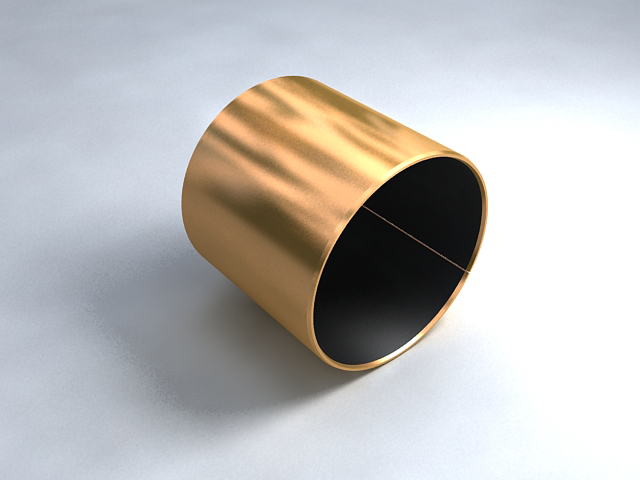 Cuscinetto radente composito rullato in bronzo / rivestito in PTFE Cuscinet...
