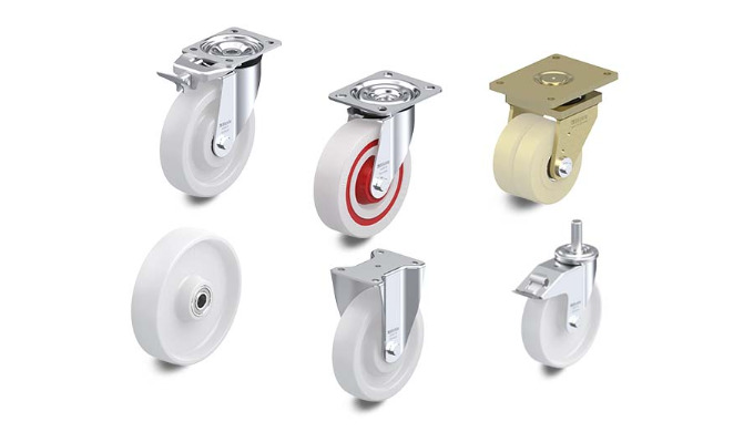 Nylon wheels and castors