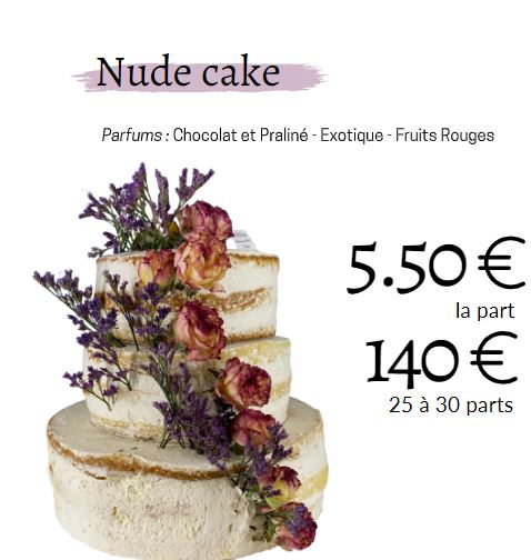 Offres Gâteaux évènementiels : Pièces montées de Nude Cake
