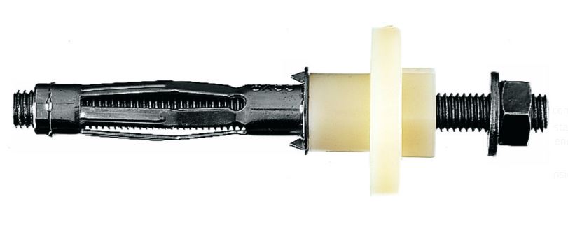 Fixation pour lavabos sur pieds dans supports creux WD HM 8 x 55