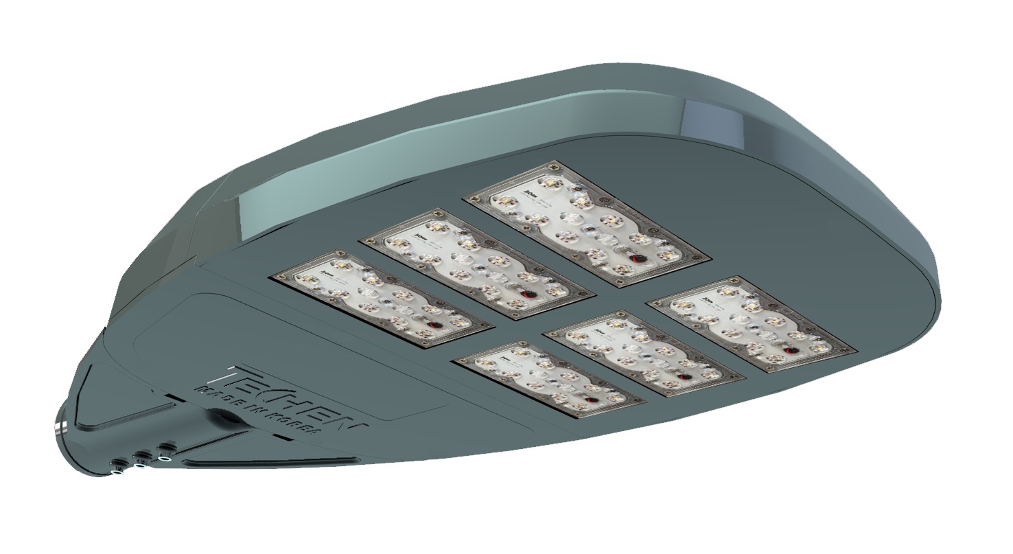 -High efficiency module adopted -Sleek modern sense of streamlined area light -40% weight relief tha...
