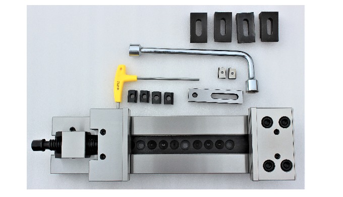 Perpendicularity of vise jaw and work table is 50:0.02.Made of high quality alloy steel,the case har...
