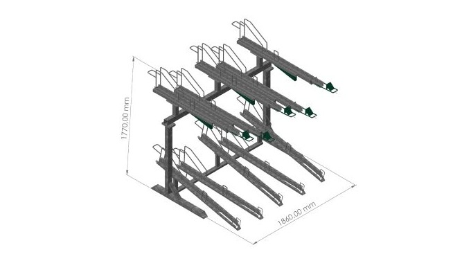 One of our flagship products within the ProBikeParking family is our Pro2Tier+ product. It's a 5-sta...