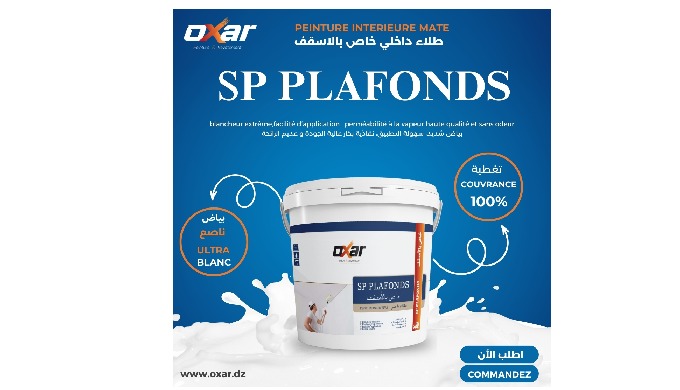 Transformez vos plafonds avec Oxar SP PLAFOND - la perfection en peinture mate Blancheur extrême Fac...