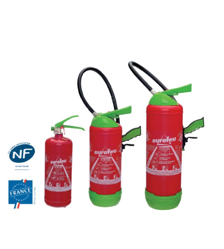 Extincteurs avec additif écologique