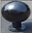 Pilona en fundición Gris. Pintada negra o gris. (Ø 300mm) *Opción de personalizar disponible*