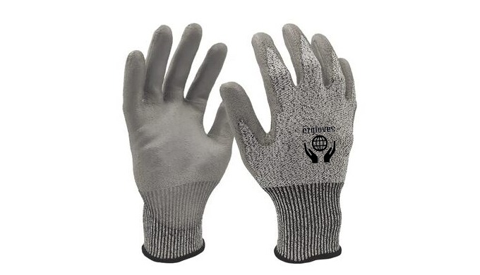 13G HPPE CUT RESISTANCE PU GLOVES