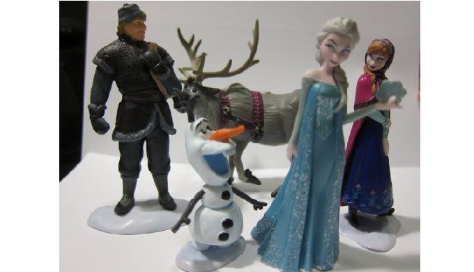 PCs Frozen Cake Doll Topper Decoration Set Divena In