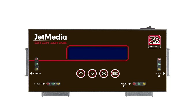 JetMedia PT11 30G/min Eraser Duplicator - HDD/SSD/NGFF/mSATA/IDE 4 Copy Functions Multiple Data Eras...