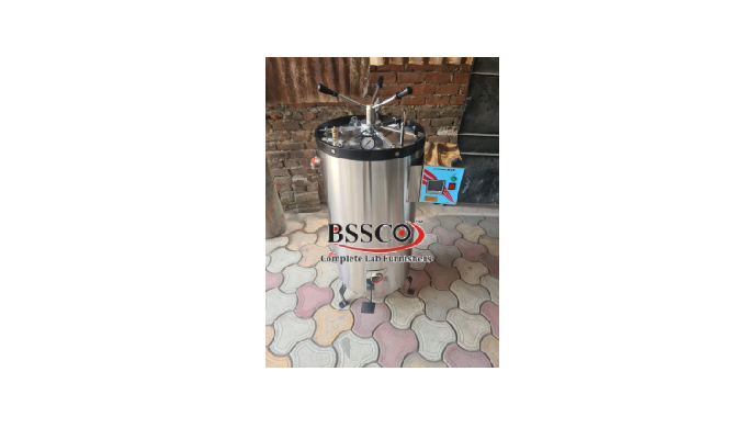 Vertical Autoclave – Fully Automatic Make ”BSSCO” Double Wall with Digital Temperature and with Digi...