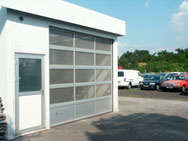 Панорамные промышленные ворота