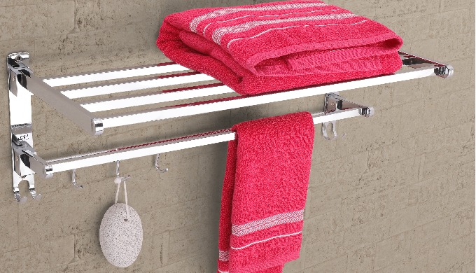 folding towel rack is very usefull to comfotable in bath useage