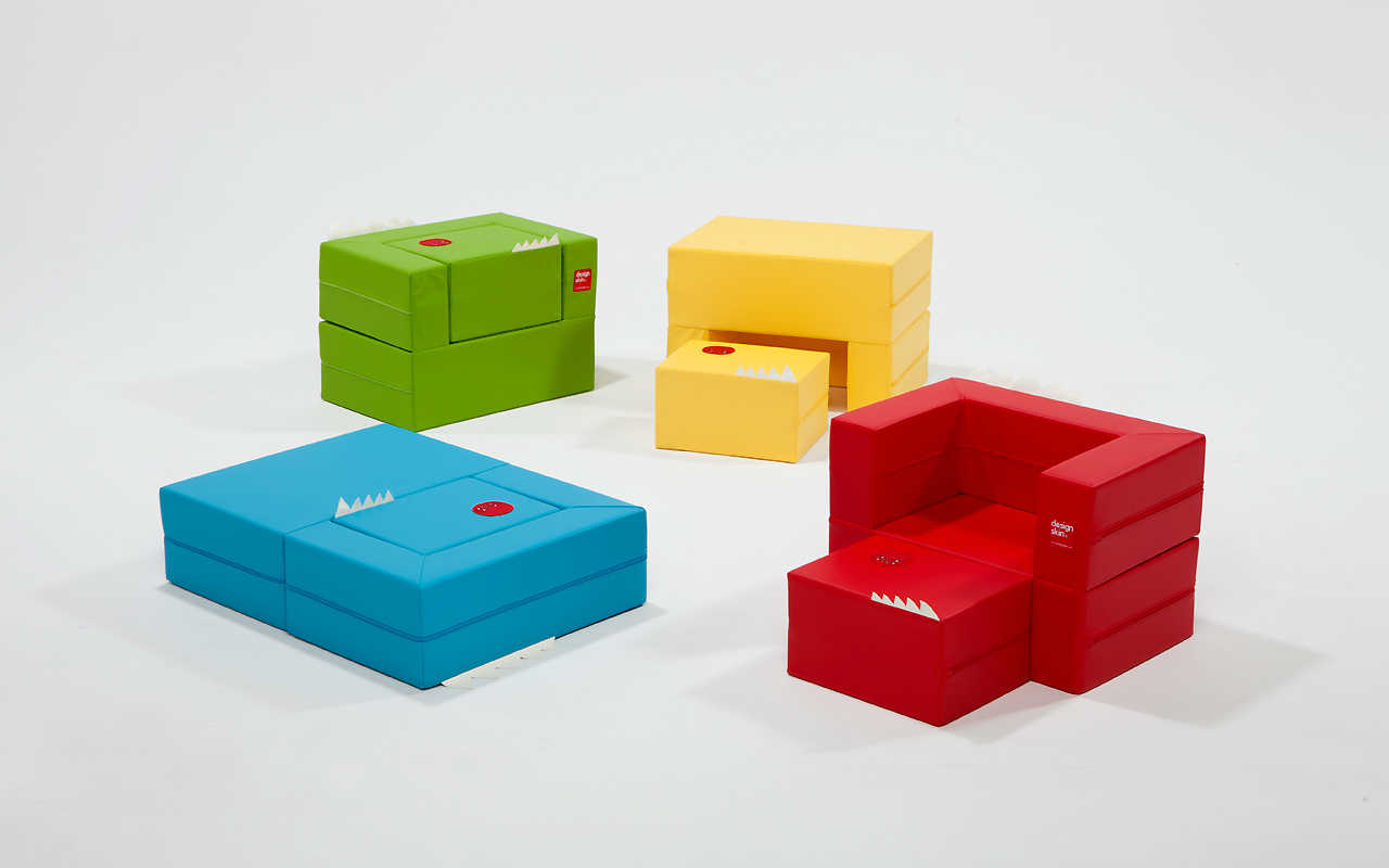 Cake sofa is DesignSkin's Kids Transformable sofa. Cake Sofa's default form is a high-quality sofa b...