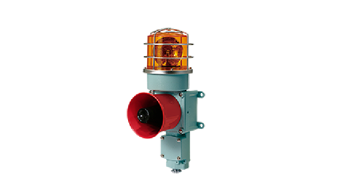 Wall mount signal beacon & electronic sounder combinations for marine and heavy industries appli...