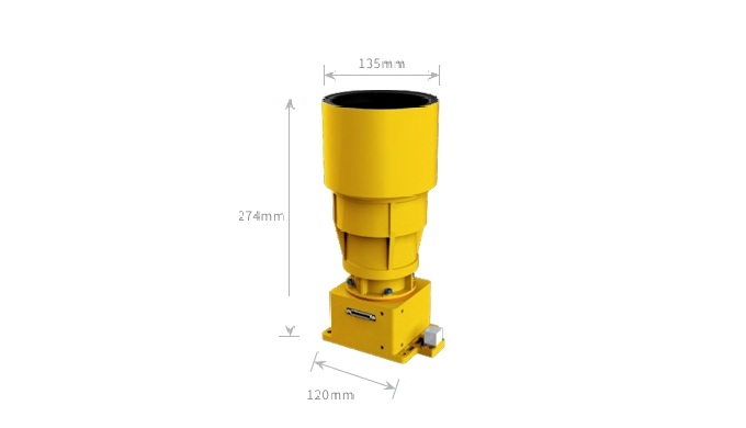 Dimensions : 135×120×274 (mm3) Mass (Baffle): 1200g Radiation resistance: 100 Krad [Si] Accuracy (po...