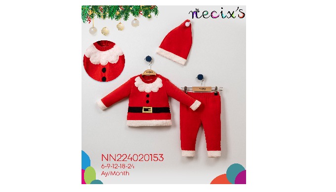 baby clothes boys girls 3psc Christmas Set