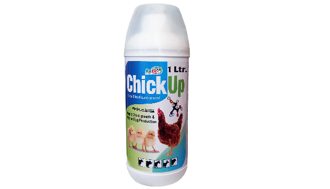 Available in 500 ML 1 Ltr 2 Ltr 5 Ltr 20 Ltr Refit’s Chick Up is a high-power Chicks Growth Promoter...