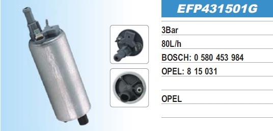 OPEL CARS PARTS BOSCH 0 580 453 984 FUEL PUMP by ZHEJIANG HUIRUN