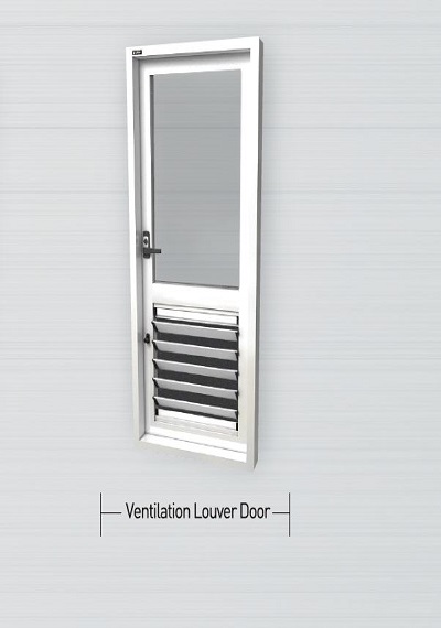Sound and Heat Insulation Door + Louver Ventilation Ventilation Lover Door Color : Optional Material...