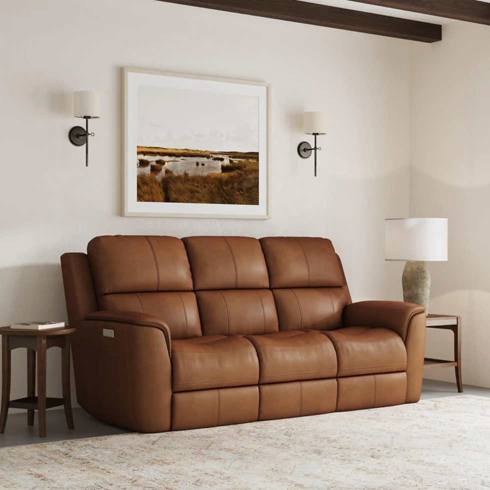 Durian Industries Limited presents the Philly Leather Sofa (with Adjustable Headrests), a perfect bl...