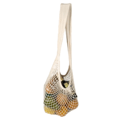 Bags made of 100% regular Cotton string fabric. These bags come with Long Handles. Proven over gener...