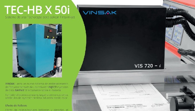 TEC-HB X 50i Sistema de alta Tecnolog&iacute;a para aplicar Tinta inkjet