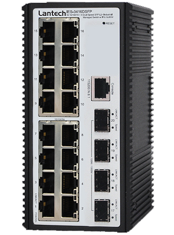 Switch Ethernet administrable 20 ports dont 4 ports fibre optique