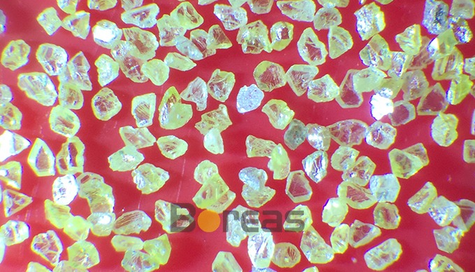 Characteristics: Yellow color monocrystalline particle, higher toughness th...