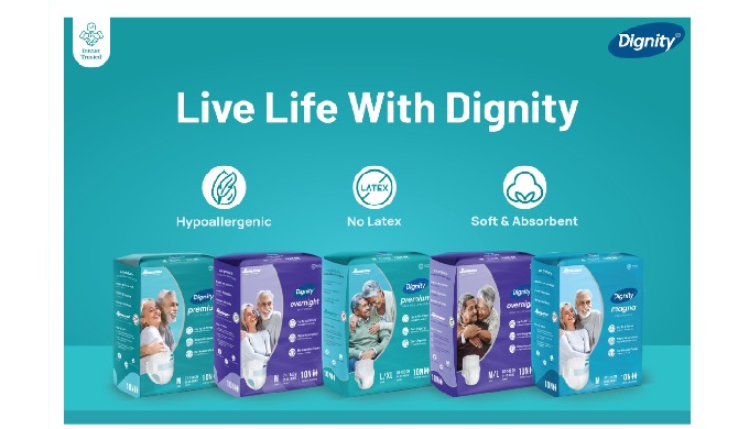 Dignity Adult Diapers are avaiable in both open-style adult diaper & Pullup Panst that guarantee...