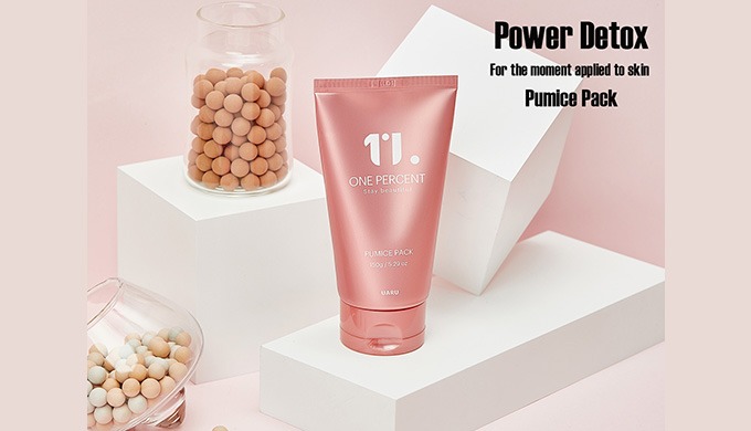 Pozzolan Pumice pack ONE PERCENT pumice pack is a wash-off clay mask pack that contains pozzolan, na...