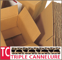 Carton caisses américaines triple cannelure RCV de 1200 à 1900 kg
