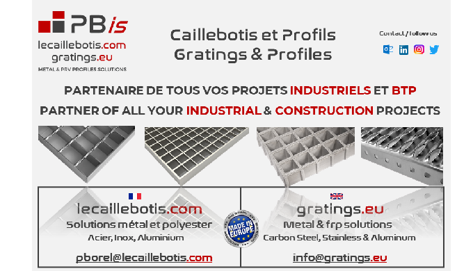 CAILLEBOTIS PRESSE : ACIER, INOX, ALUMINIUM CAILLEBOTIS ELECTROFORGE : ACIER (INOX SUR DEMANDE AVEC ...