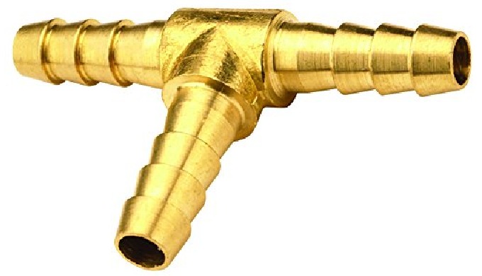 Brass Barbed Tee Joint