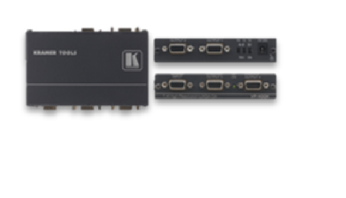 Distribuidor amplificador con regenerador de señal, 1x4 gráficos de vídeo por ordenador VGA
